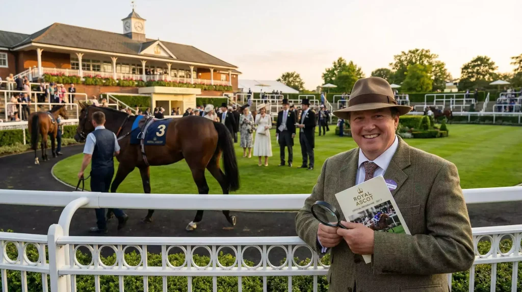 Ascot racecourse handicap race with large field of runners